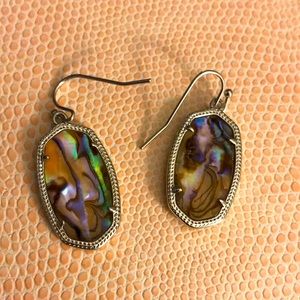 Kendra Scott Abalone Dani earrings silver